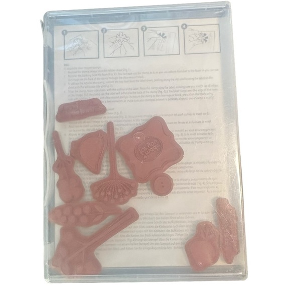 Stampin’ Up! Best of Everything Rubber Stamp set of 10 New in Storage Case - Picture 2 of 3